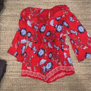 Cute floral romper